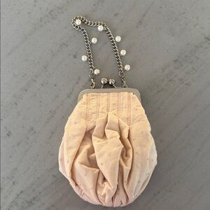 Tara Johnson for Target Cream Chain Pearl Purse Bag